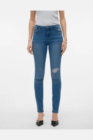 VERO MODA Vmjune Średni Stan Krój Skinny Jeans