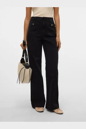 VERO MODA Vmkayla Wysoki Stan Krój Wide Leg Jeans