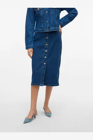 VERO MODA Vmnatty Średnia Talia Spódnica Midi