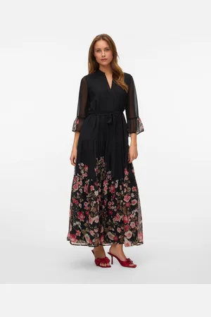 VERO MODA Vmulrikke Długa Sukienka