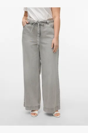 VERO MODA Vmckathy Wysoki Stan Krój Wide Leg Jeans