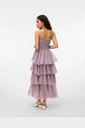VERO MODA Vmdelilah Długa Sukienka