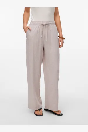 VERO MODA Vmlinn Średnia Talia Spodnie