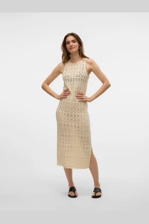 VERO MODA Vmfabienne Długa Sukienka
