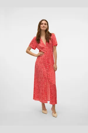 VERO MODA Vmmenny Długa Sukienka