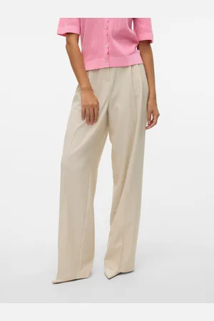 VERO MODA Vmtroian Średnia Talia Spodnie
