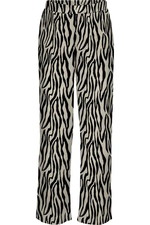 VERO MODA Snmerve Wysoka Talia Spodnie