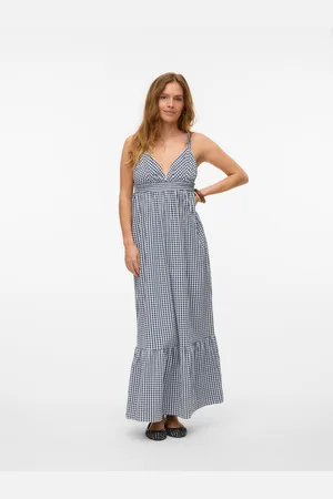 VERO MODA Vmcheck Długa Sukienka