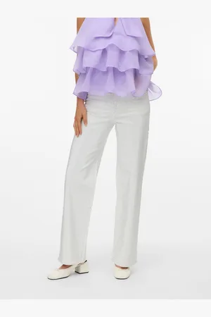 VERO MODA Vmtessa Wysoki Stan Krój Wide Leg Jeans