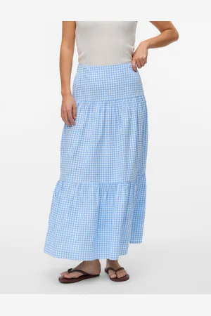 VERO MODA Vmvichy Wysoka Talia Długa Spódnica