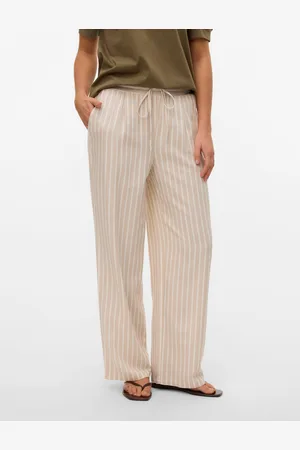VERO MODA Vmjesmilo Średnia Talia Spodnie