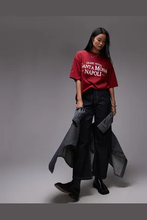 Topshop Graphic Santa Mona Napoli Oversized Tee