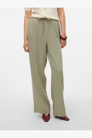 VERO MODA Vmlinn Średnia Talia Spodnie