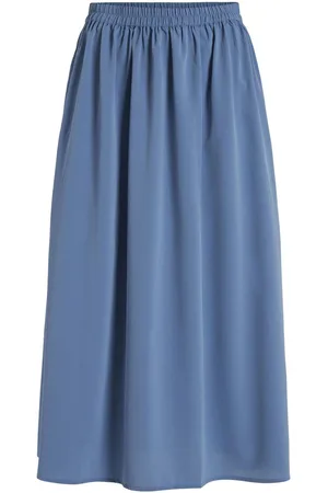 VILA High Waist Midi Skirt