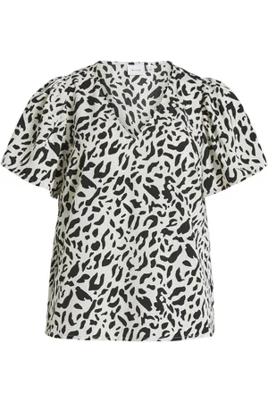 VILA Short Sleeved V-neck Top