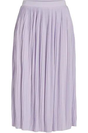 VILA Pleated Midi Skirt