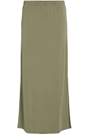 VILA High Waisted Midi Skirt