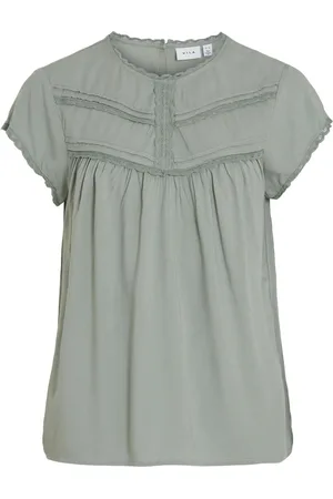 VILA Detailed Short Sleeved Top