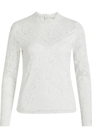 VILA Vistasia Lace Long Sleeved Top