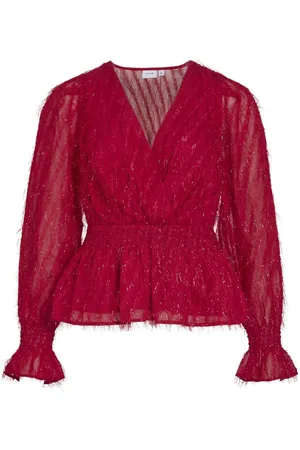 VILA Long Sleeved V-neck Blouse