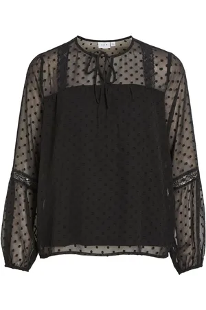 VILA Viedee Detailed Long Sleeved Blouse
