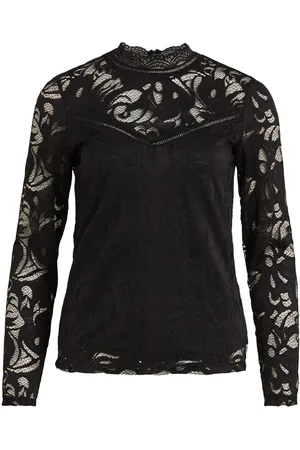 VILA Vistasia Lace Long Sleeved Top