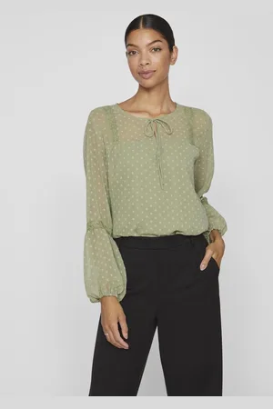 VILA Viedee Detailed Long Sleeved Blouse