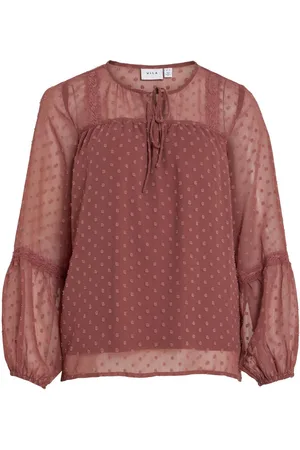 VILA Viedee Detailed Long Sleeved Blouse