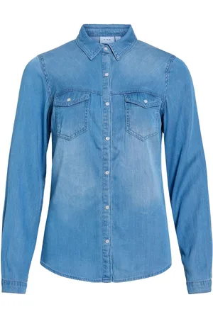 VILA Vibista Pocket Denim Shirt