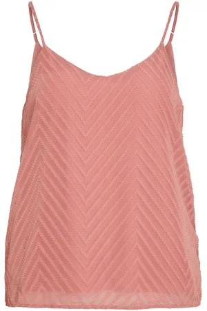 VILA Textured Strap Top