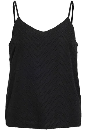 VILA Textured Strap Top