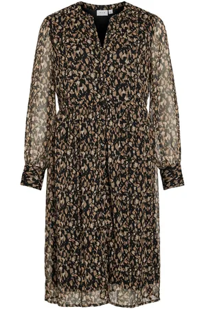 VILA Long Sleeve Midi Dress