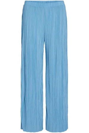 VILA Ribbed Wide-leg Trousers