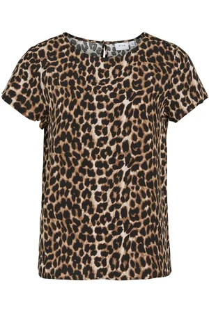 VILA Round Neck Short Sleeved Top