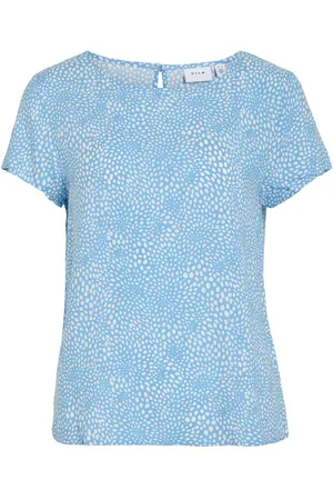 VILA Round Neck Short Sleeved Top