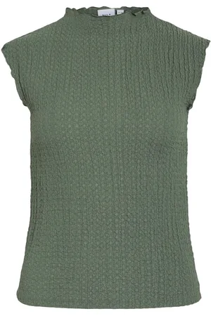 VILA Videlia High Neck Top Bez Rękawów