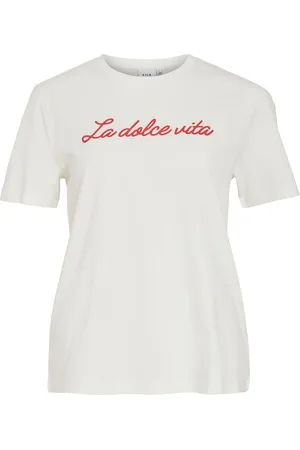 VILA Visybil Okrągły Dekolt T-shirt
