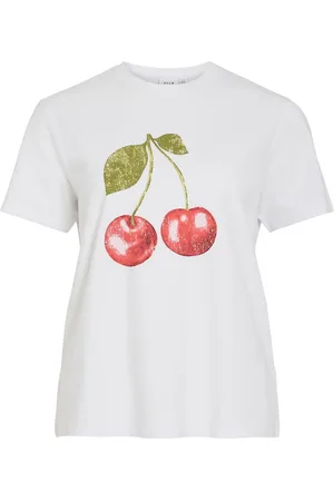 VILA Vinora Okrągły Dekolt T-shirt