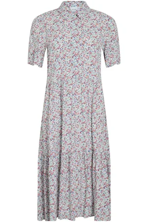 VILA Short-sleeved Midi Dress