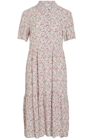 VILA Short-sleeved Midi Dress