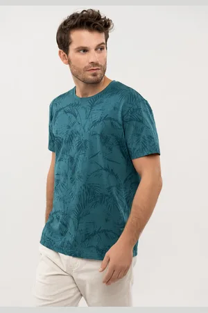 Volcano T-shirt z wakacyjnym motywem, Comfort Fit, T-EXOTIC