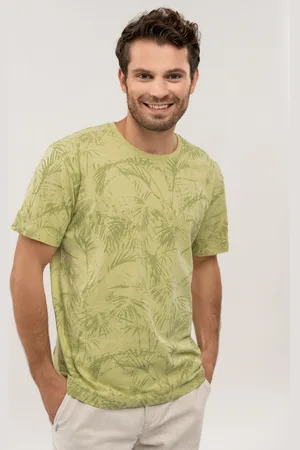 Volcano T-shirt z wakacyjnym motywem, Comfort Fit, T-EXOTIC