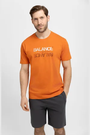 Volcano T-shirt z napisem, Comfort Fit, T-BALANCE