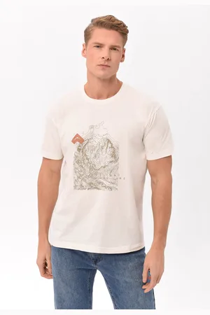 Volcano Bawełniany t-shirt, Comfort Fit, T-LITT