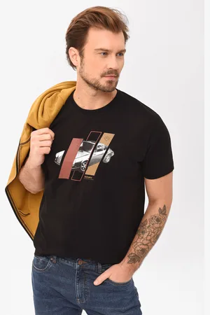 Volcano T-shirt z printem, Comfort Fit, T-SITE