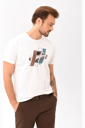 Volcano T-shirt z printem, Comfort Fit, T-SITE