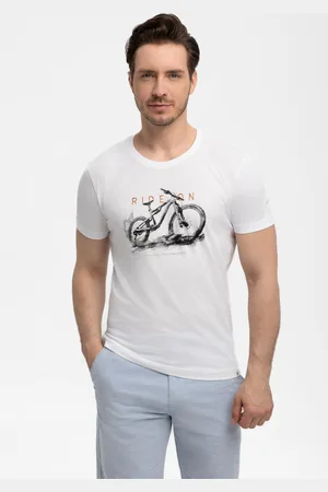 Volcano T-shirt z printem roweru T-RIDEON