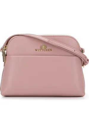 Wittchen Damska saddle bag ze skóry prosta różowa