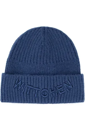 Wittchen Czapka zimowa z haftowanym logo granatowa