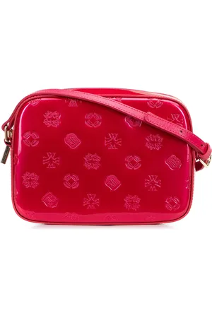 Wittchen Damska crossbody ze skóry lakierowanej różowa